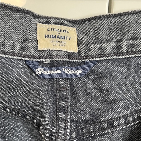 NWOT Citizens Of Humanity Black Vintage Wash Denim Skirt, Size 31 - Picture 3 of 10